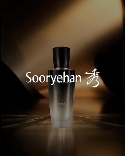 Sooryehan The Black (Essence Moisturizer, 130ml/4.4fl oz) - Lightweight Cream for Moisture Barrier, Rejuvenate Dull, Aging Skin. Premium Korean Skin Care. Black Yeast, Hyaluronic Acid,