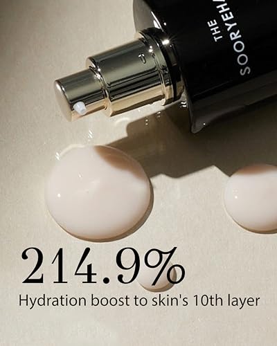 Sooryehan The Black (Essence Moisturizer, 130ml/4.4fl oz) - Lightweight Cream for Moisture Barrier, Rejuvenate Dull, Aging Skin. Premium Korean Skin Care. Black Yeast, Hyaluronic Acid,