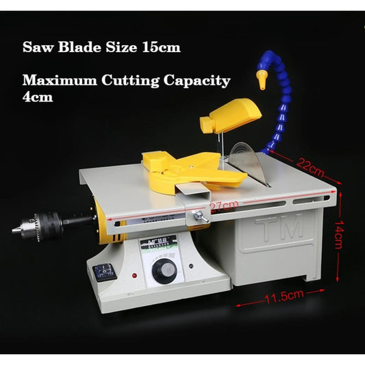 850W Desktop Polishing Machine Mini Table Saw Stone Jade Engraving Machine Grinding Polishing for Metal Wood Cutting Machine