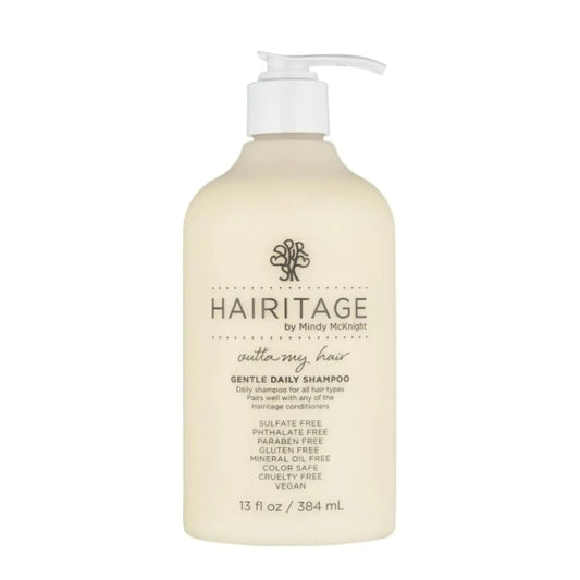 Hairitage Gentle Daily Hydrating and Moisturizing Shampoo For Dry Hair with Jojoba Oil + Aloe Vera - Ultra-Mild + Moisture-Rich - Improves Dry Brittle Strands 13 fl. oz.