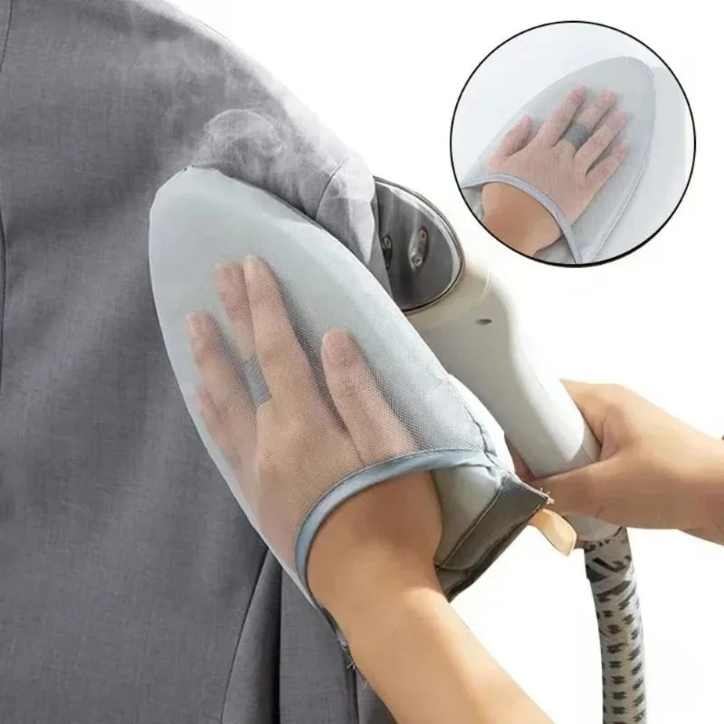 1PC Fabric Handheld Ironing Board Small Home Ironing Gloves Anti-Slip Insulated Handheld Ironing Tray for Household Use