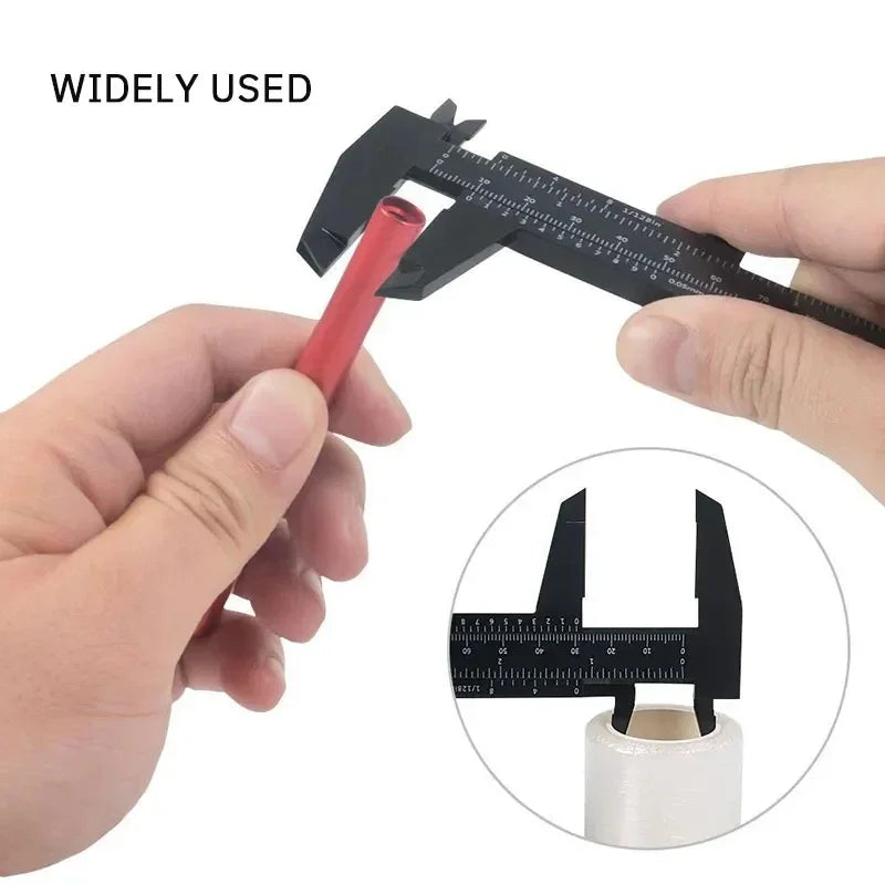 Digital Vernier Caliper 150Mm Plastic Measuring Tool With Lcd Display For Students Engineers Mini Precision Ruler