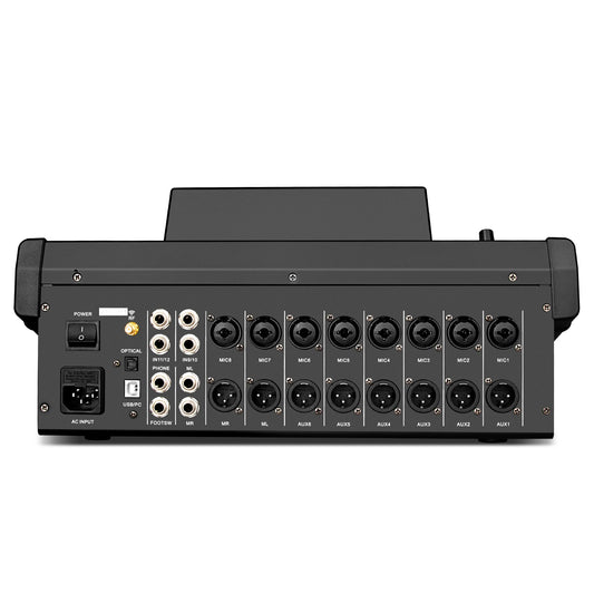 Professional Mixing Console 12 Channel Mezclador Digital Audio Mixer for Studio /Live Performances/Church