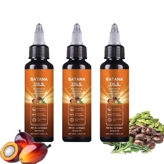 Batana Oil for Hair Growth 4in1 Liquid Batana Hair Oil with Rosemary for Hair Growth for Women Men,with Rosemary Pumpkin Seed Oil Castor Oil (3PCS)