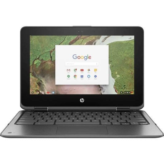 HP Chromebook x360 11 G1 EE 11.6" Touch 4GB 32GB SSD Celeron� N3350 1.1GHz ChromeOS�Gray (Renewed)