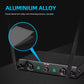 Professional UHF Wireless Microphone System 2 Channels 50m Range with Receiver for Karaoke Singing Home Party Performance 500-59