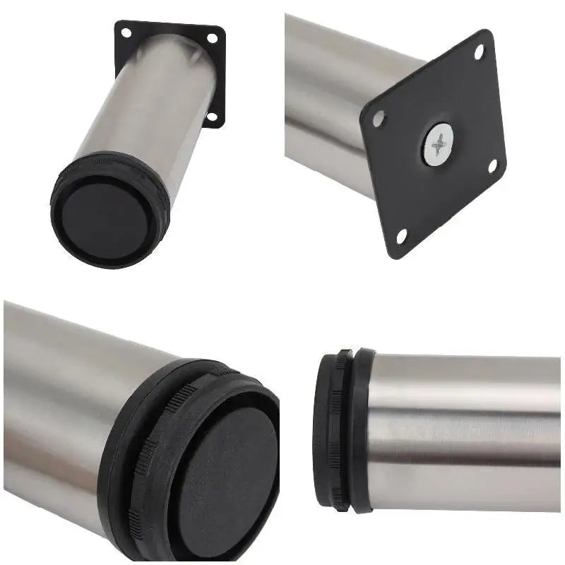 4PCS 5-25cm Furniture Adjustable Sofa Bed Leg Stainless Steel Table Bed Sofa Cabinet Feet Foot Legs Metal Replacement Foot