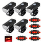 MTB Bike Front Lights USB LED Rechargeable Waterproof Mountain Bike Headlight Bicycle Safety Warning Light Cycling Accessories