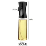 Oil Spray Plastic Household Kitchen Oil Spray Bottle Nebulizing Mist Filling Cooking Dual Use BBQ Camping Large Capacity