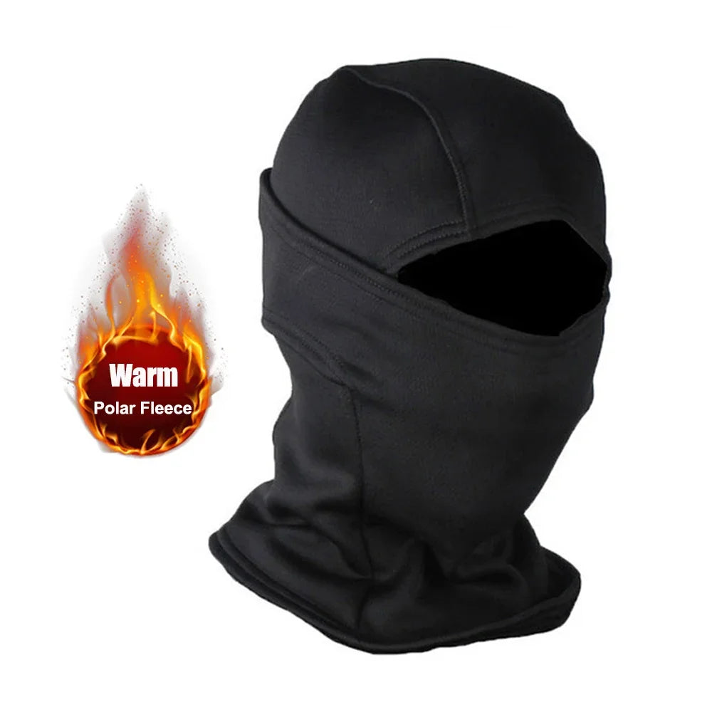 Winter Fleece Warm Camouflage Balaclava Outdoor Cold-proof Ski Cycling Full Face Mask Motorcycle Mask Helmet Lining