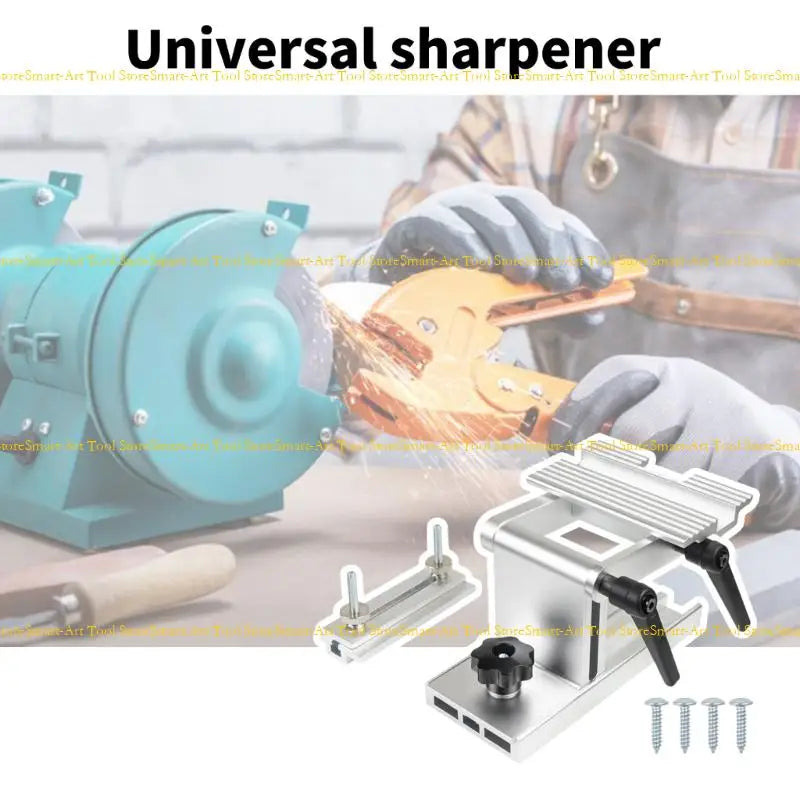 E1PB Adjustable Aluminum Sharpening Jig For 6 8inch Benches Grinder Sander Tool Rest