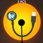 LED Sunset Lamp Nightlights USB Projector Birthday Party Decoration Mood Lights For Bedroom Living Room Wall Photography