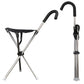2-in-1 Folding Cane and Chair Foldable Travel Cane, Suitable for Hiking, Camping, Outdoor Activities
