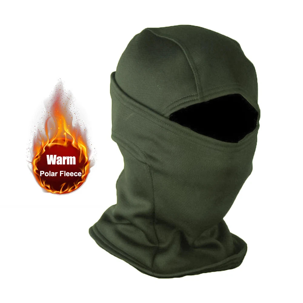 Winter Fleece Warm Camouflage Balaclava Outdoor Cold-proof Ski Cycling Full Face Mask Motorcycle Mask Helmet Lining