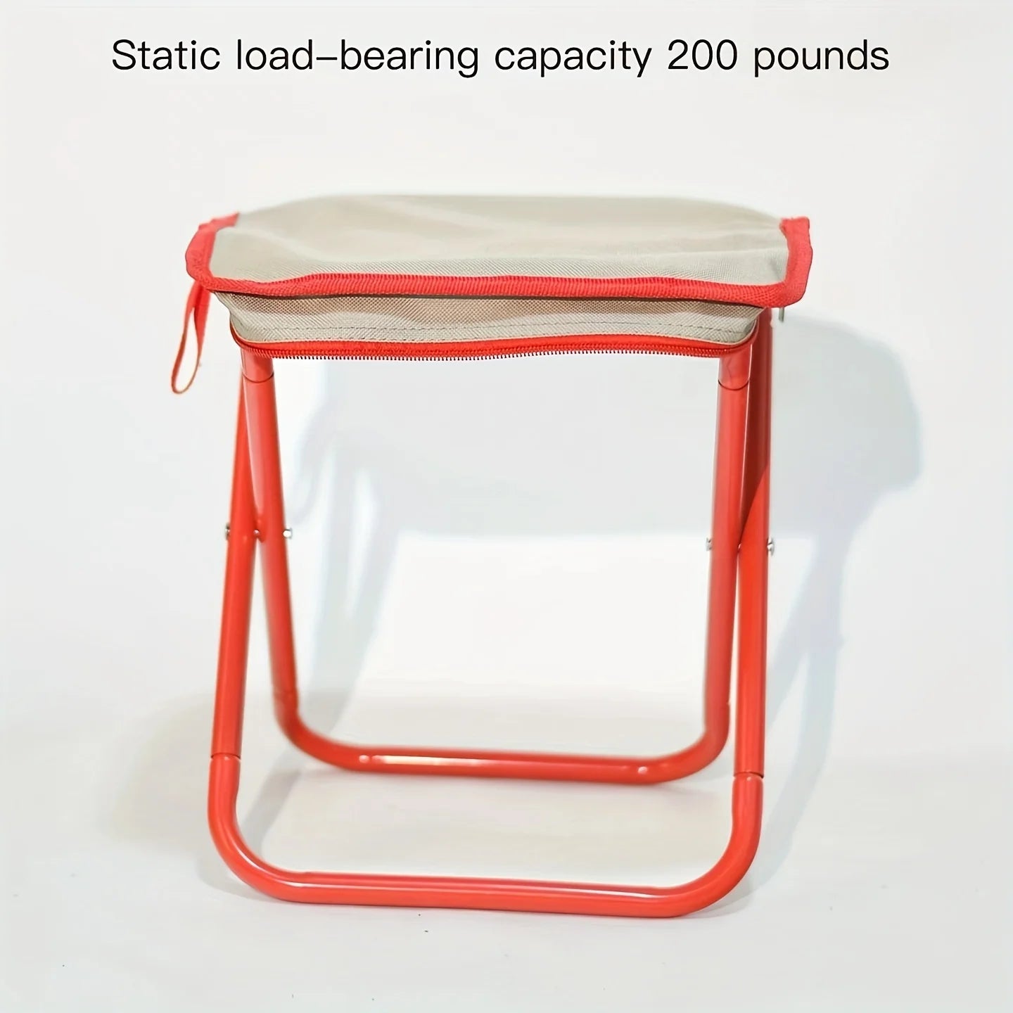 1pc Folding Travel Stool - Compact & Sturdy Seat, Great for Camping, Fishing & Outdoor Use, Easy Setup, Zipper Stool for Outdoor