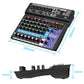 8 Channel Professional Audio Mixer Console Built-in Digital Sound Card for Computer Smartphone Singing Music Recording