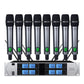 Professional UHF wireless microphone system 8-channel head-worn condenser microphone for churches, weddings, and stage microphon