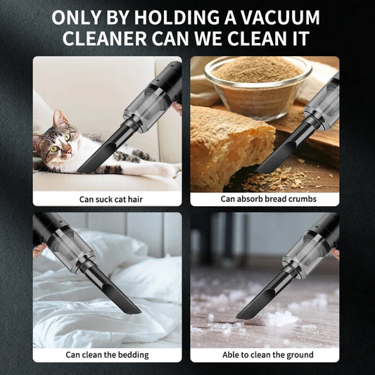 Car Vacuum Cleaner Portable Small Vacuum Cleaner For Multi Purpose Vehicles Small Household Pump Handheld Car Vacuum Cleaner