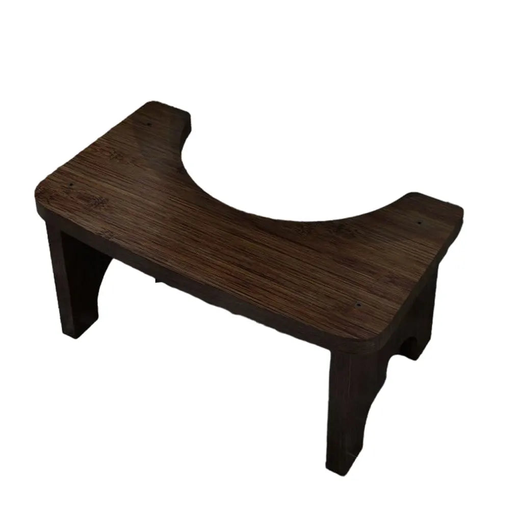 No Installation Not-Slip Bathroom Toilet Stool Upgrade Bamboo Squatting Toilet Stool for Adults Children