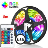 Led Strip Lights Bluetooth Control RGB LED Lights for TV USB 5V Led Tape for TV Backlight Room Party Decoration Party Wedding