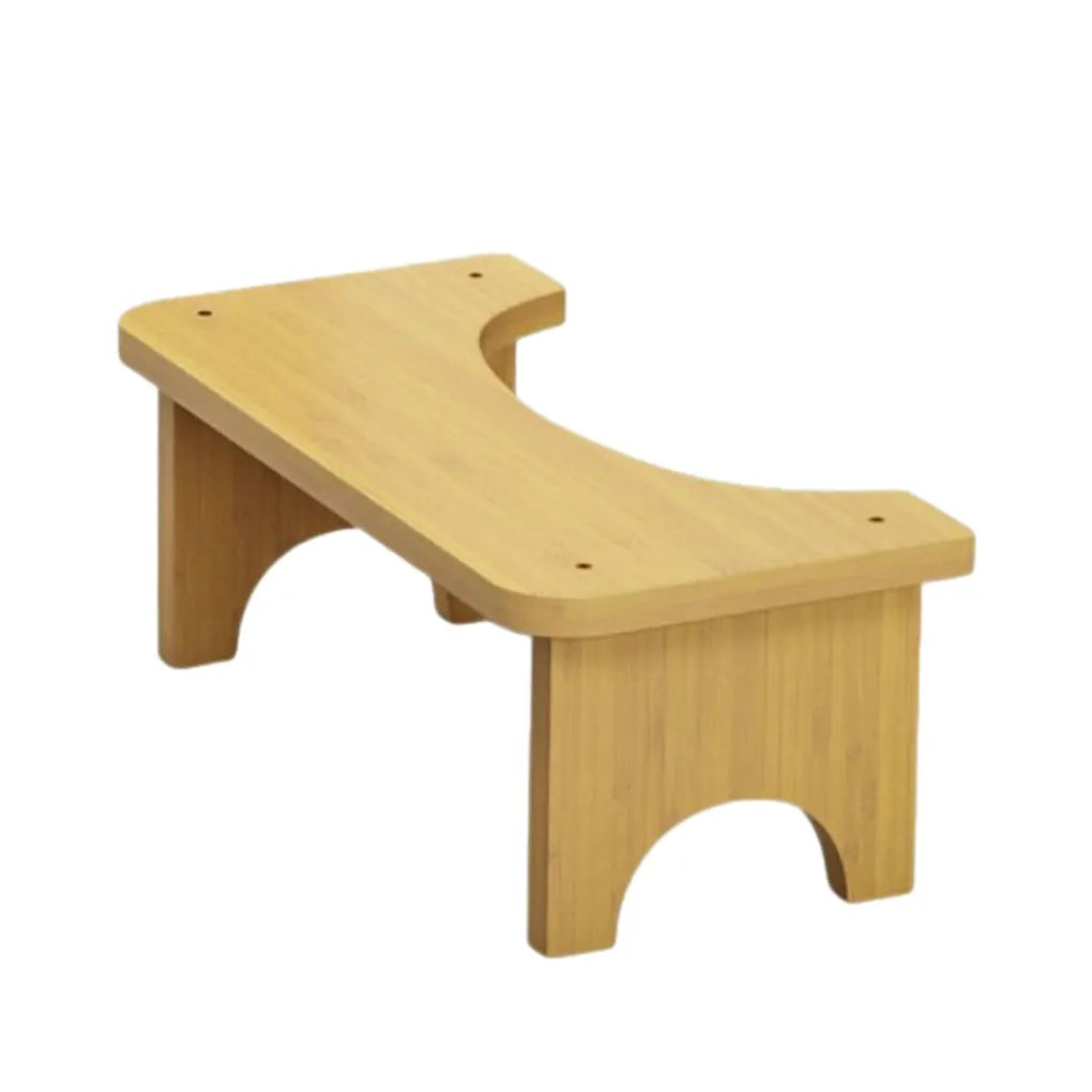 No Installation Not-Slip Bathroom Toilet Stool Upgrade Bamboo Squatting Toilet Stool for Adults Children