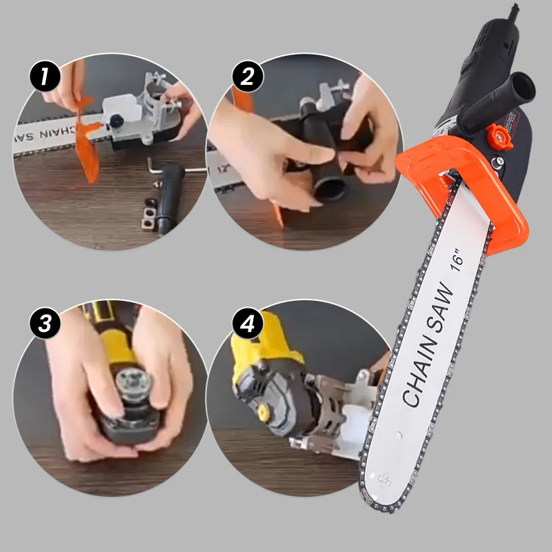 Cordless high-power lithium battery chainsaw Brushless 12/16 inch Chian Saw High-Power Lithium-Ion Chainsaw Set without Battery