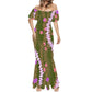Elegant 2025 Premium Polynesian Puakenikeni Hawaiian Floral Print Made to Order Couture Fishtail Skirt Tonga Charming Style