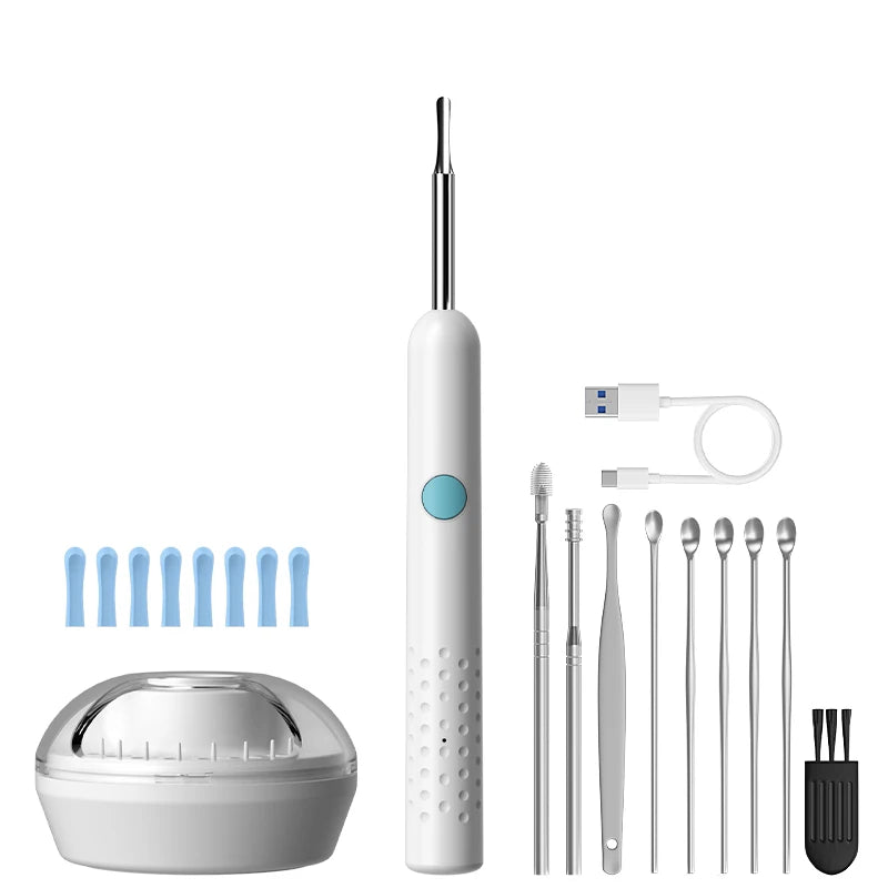 Smart Visual Ear Camera HD1080P 4.2MM WIFI Ear Pick Waterproof Ear Cleaner Endoscope Digital Ear Wax Removal Tool Ear Spoon Case