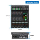 COOYINK 8 Channel Audio Mixer 2*99 DSP 3 Group Aux Send Digital Professional Console Sound Mixer Console with Bluetooth MP3 USB