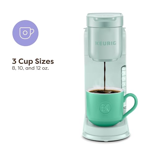 Keurig K-Express Single Serve K-Cup Pod Coffee Maker, 3 Brew Sizes, Strong Button Feature, 42oz Removable Reservoir, Mint
