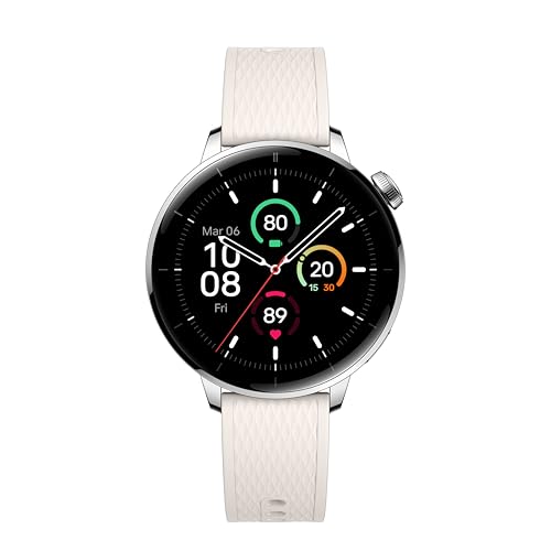 OnePlus Watch 3 43mm Silver Steel, 1.32-Inch Round Display, Silver Steel, WearOS, 32GB Storage, Sleep Tracking, 345mAh Battery, Bluetooth, Lithium Ion, Multi-GNSS