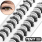 GROINNEYA 5/10 pairs 3D Mink Lashes Faux Mink Fluffy Lash Soft Full Thick Wispy Eyelash Dramatic False Eyelashes Makeup