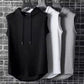 Solid Color 2025 Brand New Men's Tank Tops Vest Sleeveless Tees For Male Hooded Man Vests Tops Hip Hop Men Tank Top T shirt