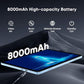 Android 15 Tablet,11 Inch Tablets with Octa Core Processor, 12GB RAM + 128GB ROM 1TB Expand, Widevine L1, 8000mAh Battery, 2.4/5Ghz Dual Band WiFi/GPS/FM Radio,5/8MP Cameras, Case Included - Blue
