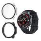 for Oneplus Watch 3 Screen Protector case, Rigid PC Shell Membrane in one Piece, Scratch-Proof and Shock-Proof,Ultra-Thin-Clear and Black