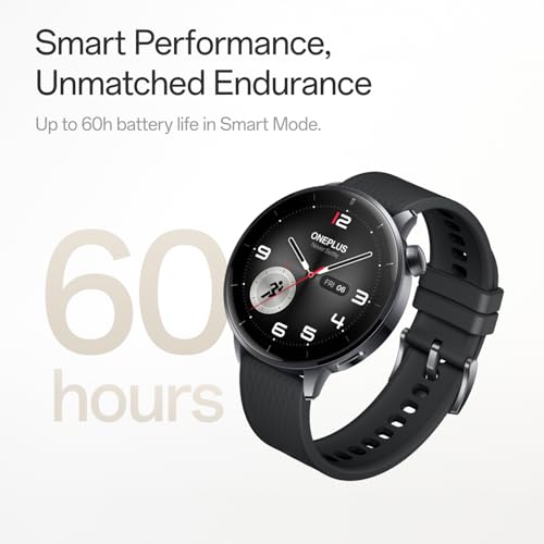OnePlus Watch 3 43mm Silver Steel, 1.32-Inch Round Display, Silver Steel, WearOS, 32GB Storage, Sleep Tracking, 345mAh Battery, Bluetooth, Lithium Ion, Multi-GNSS