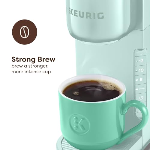 Keurig K-Express Single Serve K-Cup Pod Coffee Maker, 3 Brew Sizes, Strong Button Feature, 42oz Removable Reservoir, Mint