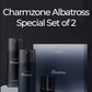 CHARMZONE Albatross Skincare for Men Aftershave Toner and Emulsion Set Father's Day Gift Set Hydrating Moisturizing Nourishing Toner+ Fluid + Travel size Total of 10.5 fl.oz
