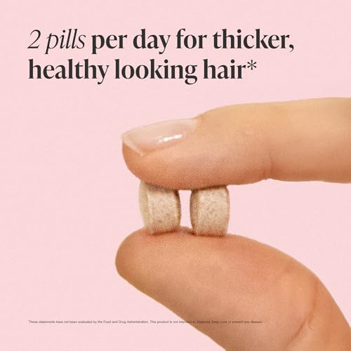 Viviscal Hair Growth Supplements for Women, Thicker Fuller Hair Support for Thinning Hair and Hair Loss, with Biotin and Marine Collagen, Drug-Free, 180 Tablets, 90-Day Supply
