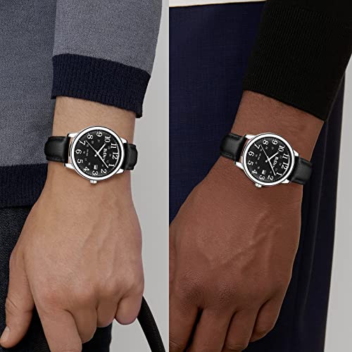 HANPOSH Mens Watches Military Army Analog Quartz Waterproof Wrist Watch for Men Date Display Nylon Tactical Field Sports Wristwatch