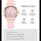 Women's Waterproof Quartz Analog Watch, Easy Read Dial, Rubber Silicone Band