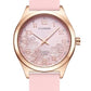 Women's Waterproof Quartz Analog Watch, Easy Read Dial, Rubber Silicone Band
