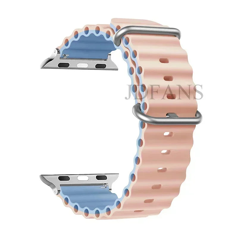 Straps for Apple Watch Band 44mm 40mm 45mm 49mm 41mm 42mm 38mm 46mm ocean bracelet correa iWatch series 7 6 3 se 8 Ultra 2 9 10