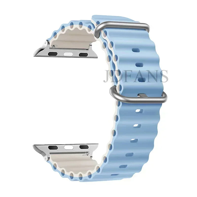 Straps for Apple Watch Band 44mm 40mm 45mm 49mm 41mm 42mm 38mm 46mm ocean bracelet correa iWatch series 7 6 3 se 8 Ultra 2 9 10