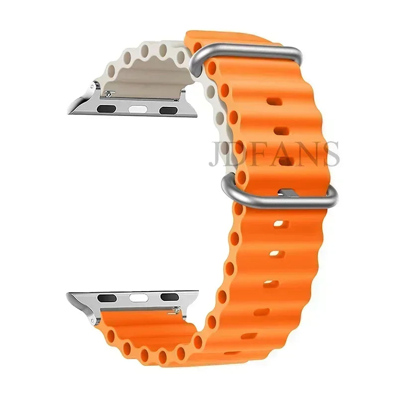 Straps for Apple Watch Band 44mm 40mm 45mm 49mm 41mm 42mm 38mm 46mm ocean bracelet correa iWatch series 7 6 3 se 8 Ultra 2 9 10