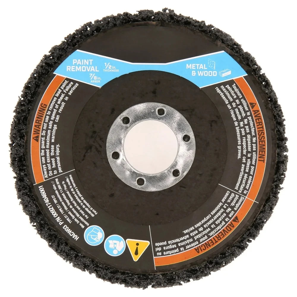 4 1/2 Inch Paint Removal Grinding Wheel 7/8 Inch Arbor Heavy Duty Durable Wood Metal Surface Stripping Cleaning Tools