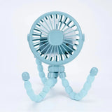 Multi Functional Student Baby Stroller Portable USB Rechargeable Lithium Battery Octopus Mini Fan