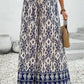 Boho Smocked High Waist Wide Leg Pants