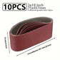 10Pcs 457 * 75 wood metal polishing abrasive belt, different particle sizes 80/120/150/240/400, 2 pieces of each particle size