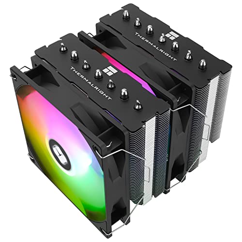 Thermalright PS120SE ARGB CPU Air Cooler, 7 Heat Pipes CPU Cooler,Dual 120mm TL-C12B-S V2 PWM Fan, AGHP 4.0 Technology, S-FDB Bearing, for AMD AM4 AM5/Intel 1700/1150/1151/1200, PC Cooler